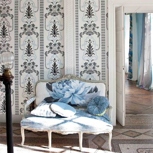 Обивочная ткань - SOFIENBERG - DESIGNERS GUILD - для штор / настенная / в полоску