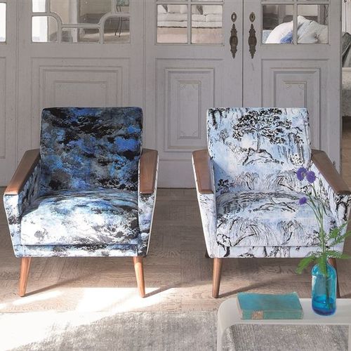 Обивочная ткань - AURELIA - DESIGNERS GUILD - для штор / с рисунком / из хлопка