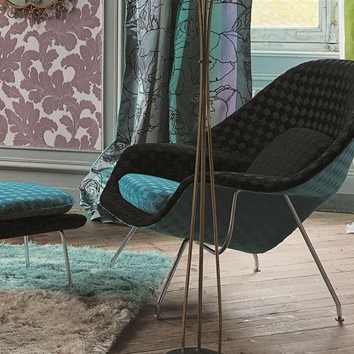 Обивочная ткань - ROUMIER - DESIGNERS GUILD - для штор / с рисунком / из льна