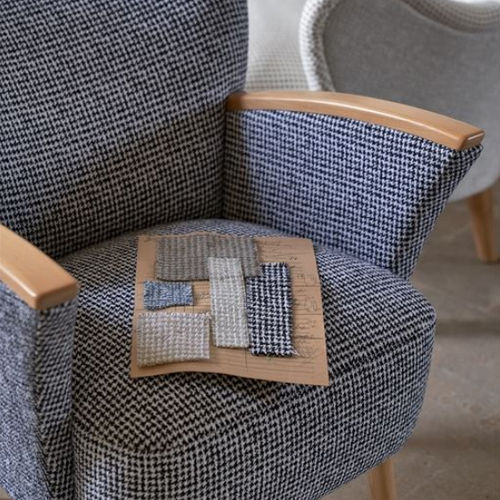 Обивочная ткань - LISBON - DESIGNERS GUILD - в клетку / переработанная