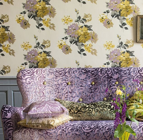 Обивочная ткань - VALADIER  - DESIGNERS GUILD - для штор / с рисунком / из шелка