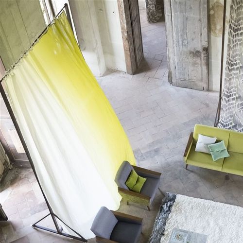 Однотонная гардинная занавеска - SARAILLE - DESIGNERS GUILD - с рисунком / из льна / из атласа