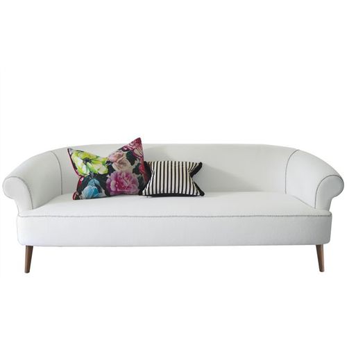 Диван честерфилд - STITCH  - DESIGNERS GUILD - из ткани / обитый / белый