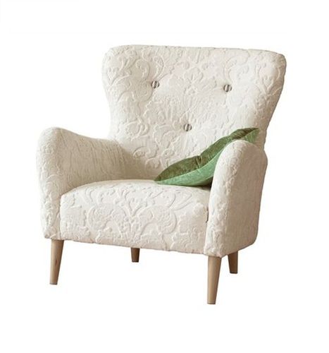Классическое клубное кресло - FESTIVAL - DESIGNERS GUILD - из ткани / с ушами / обитое
