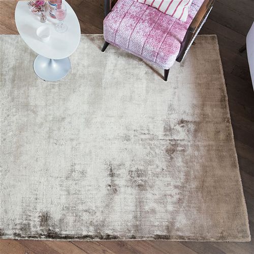 Современный ковер - EBERSON SLATE - DESIGNERS GUILD - однотонный / из полиэстера / прямоугольный