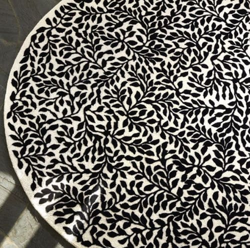 Современный ковер - BOSQUET CARBONE - DESIGNERS GUILD - с рисунком / из шерсти / прямоугольный