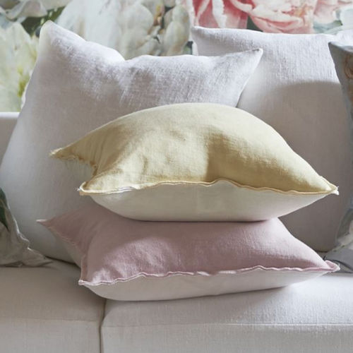 Квадратная подушка - BRERA LINO - DESIGNERS GUILD - однотонная / из льна / многоцветная