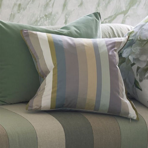 Квадратная подушка - TANCHOI GRAPHITE - DESIGNERS GUILD - в полоску / многоцветная