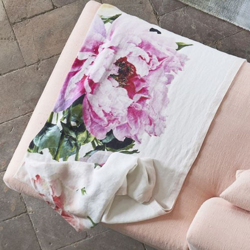 Плед из льна - TOURANGELLE PEONY - DESIGNERS GUILD