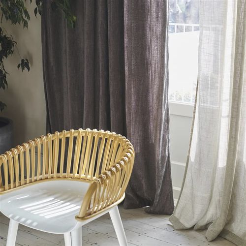 Однотонная гардинная занавеска - SILVRETTA  - DESIGNERS GUILD - полиэстер FR / затемняющая / 100% переработанная