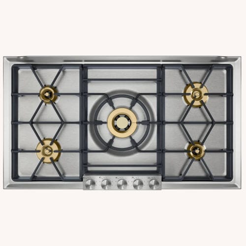 Газовая варочная панель - VG295150F - GAGGENAU - 5 конфорок / с поворотными регуляторами / с фронтальной панелью управления