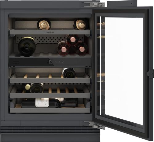 Мультитемпературный винный шкаф - 200 series - GAGGENAU - для профессионального использования / встроенный / из дуба