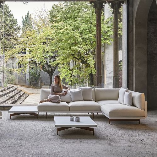 Современный журнальный столик - ONDE  - GANDIA BLASCO - из Dekton® / с основанием из алюминия / круглый