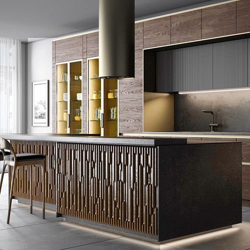Современная кухня - Brooklin - Santo Passaia Furniture - из дерева / островного типа / по индивидуальному заказу