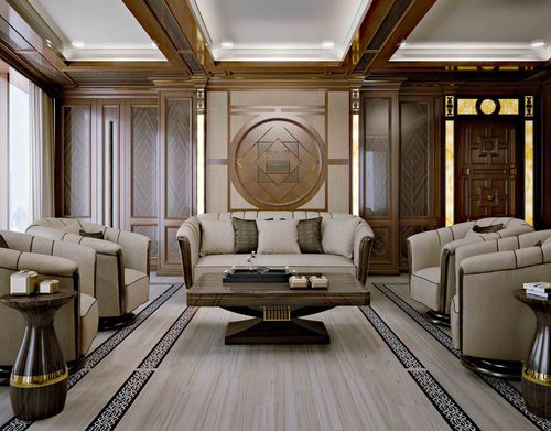 Строительный Панель из дерева - Living projects - Santo Passaia Furniture - для внутренней компоновки