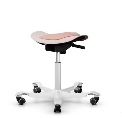 Табурет для работы из пластика - CAPISCO PULS 8001 - HÅG - с основанием из алюминия / на колесиках / с регулируемой высотой