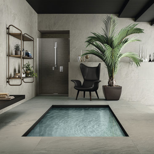 Плитка из керамогранита - LIQUID STONE - IRIS CERAMICA - из керамики / естественная отделка / отделка камнем