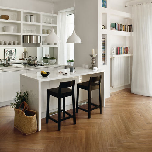 Плитка из керамогранита - E-WOOD - IRIS CERAMICA - полированная / естественная отделка / структурная