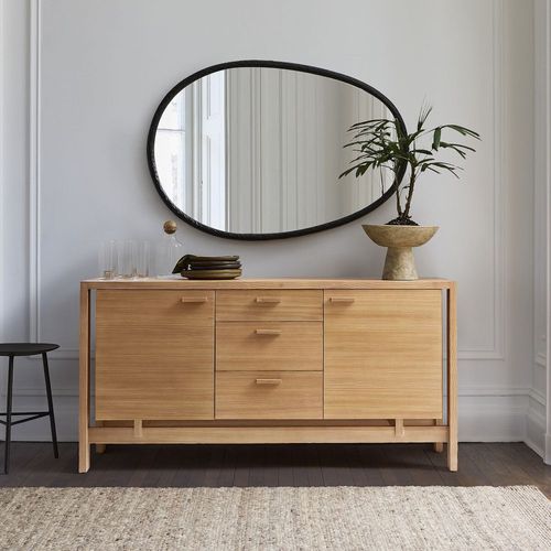 Современный буфет - Ainsley - West Elm - из фанерованной древесины / из ели / с выдвижными ящиками