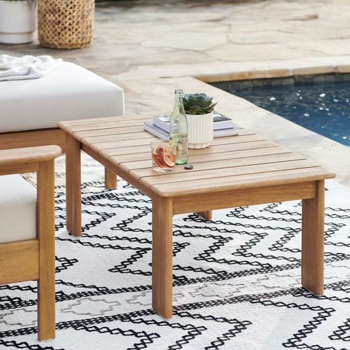 Современный журнальный столик - Playa - West Elm - из цельной древесины / из красного дерева / из эвкалипта