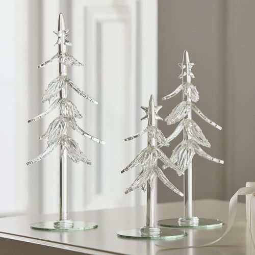 Скульптура из стекла - Delicate Tabletop Trees - West Elm - ручной работы / отдельностоящая / цветочная