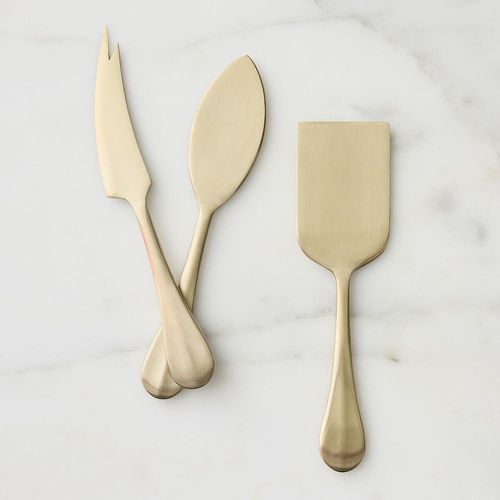 Нож для сыра с рукояткой из нержавеющей стали - Cove  - West Elm - с лезвием из нержавеющей стали