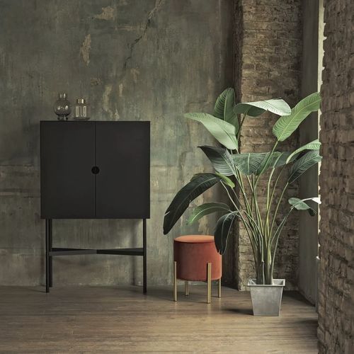 Современный буфет - MADISON - BONTEMPI CASA - из лакированной древесины / из лакированного металла / из стекла