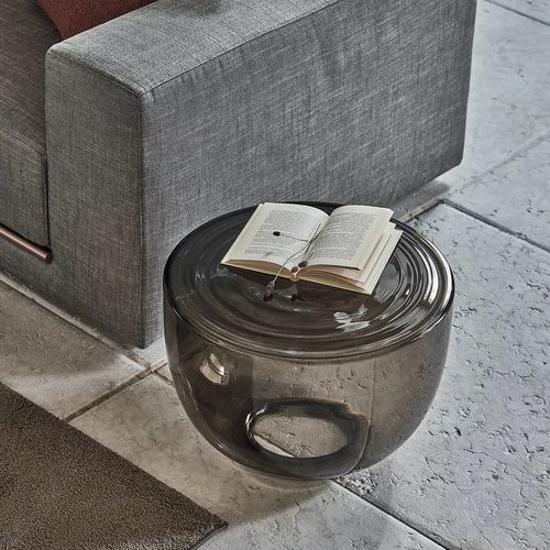 Современный журнальный столик - H2O - BONTEMPI CASA - из дутого стекла / из металла / из латуни