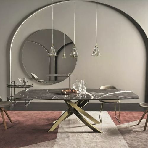 Современный стол - ARTISTICO - BONTEMPI CASA - из цельной древесины / из лакированной древесины / из фанерованной древесины