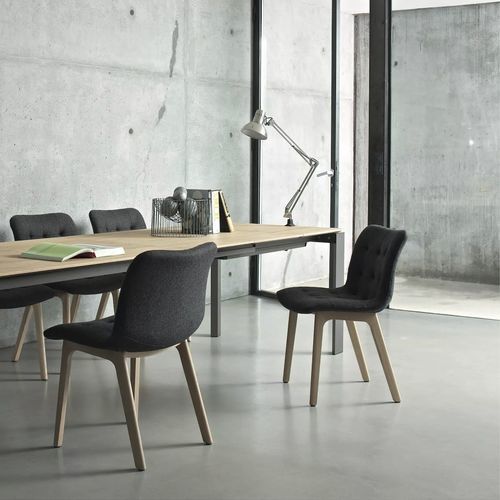 Современный cтул - KUGA - BONTEMPI CASA - для интерьера / из цельной древесины / из ткани