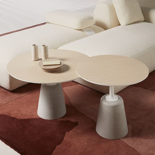 Современный журнальный столик - ROCK MINI - MDF Italia - из фанерованной древесины / из лакированной МДФ / из матовой лакированной древесины