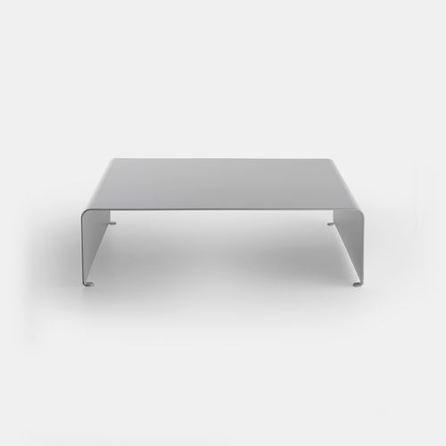 Современный журнальный столик - LA TABLE BASSE - MDF Italia - из крашеного алюминия / с основанием из крашеного алюминия / прямоугольный