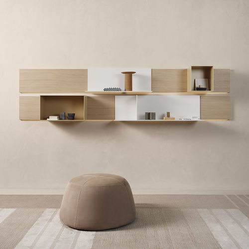 Современный пуф - FUJI - MDF Italia - из ткани / из кожи / круглый