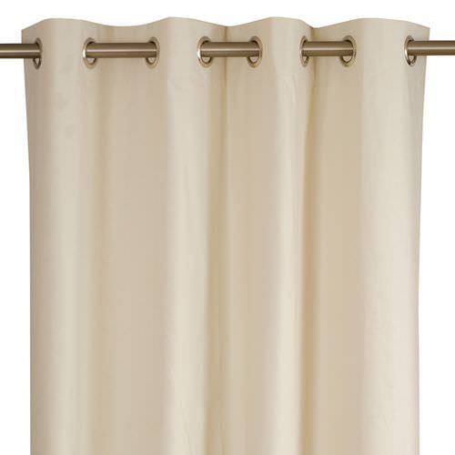 Штора с ушками - DOUBLURE - TOILES DE MAYENNE - однотонная / из хлопка / из полиэстера