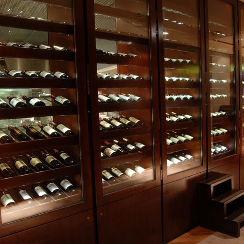 Винный шкаф для бара - PARK HYATT - PROVINTECH - отдельностоящий / из нержавеющей стали / стеклянный