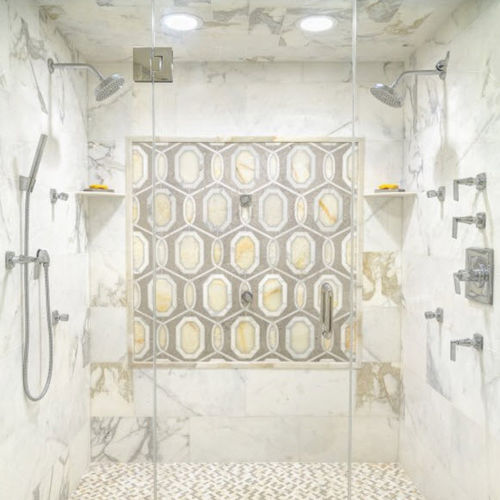 Плитка из натурального камня - CAPRI GREY  - ARTISTIC TILE - полированная / для ванной комнаты / настенная
