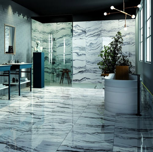 Плитка из керамогранита - ALLORA  - ARTISTIC TILE - полированная / для интерьера / настенная