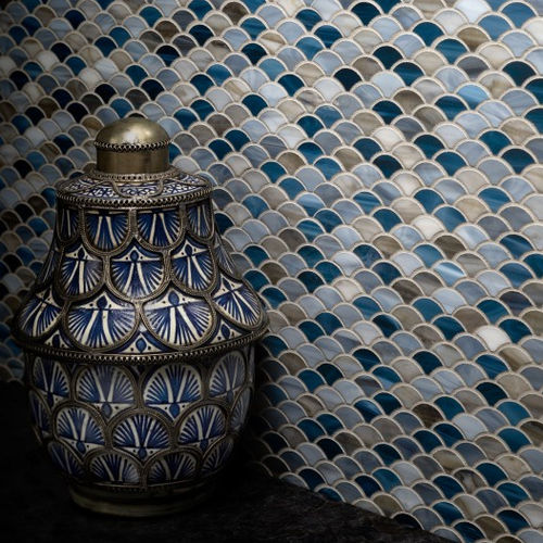 Мозаика из стекла - SCALES - ARTISTIC TILE - текстурированная / для интерьера / настенная