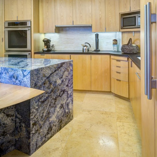 Рабочая поверхность из натурального камня - AZUL BAHIA - ARTISTIC TILE - для кухни