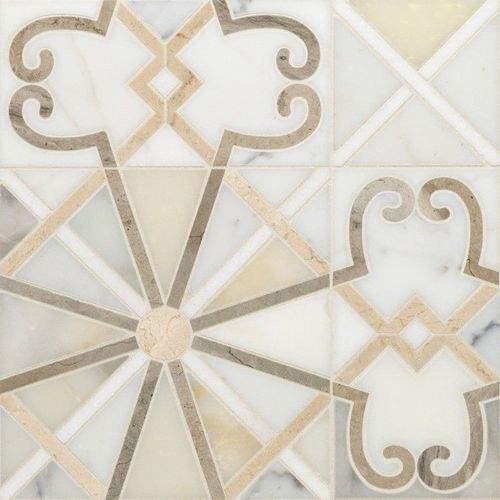 Плитка из натурального камня - COLLAGE - ARTISTIC TILE - полированная / для интерьера / напольная