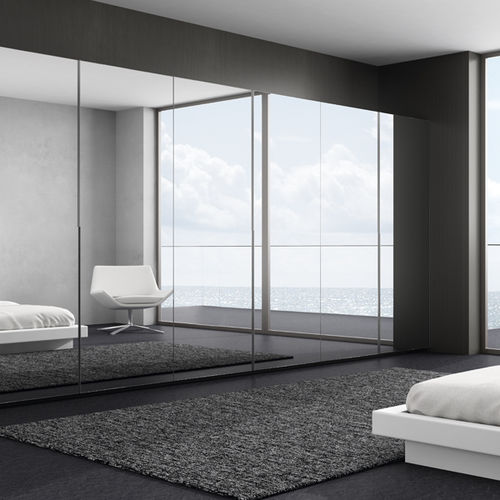 Современный шкаф для одежды - IDECO ESPEJO - MUEBLES DOCA - из дерева / из стекла / с распашными дверями