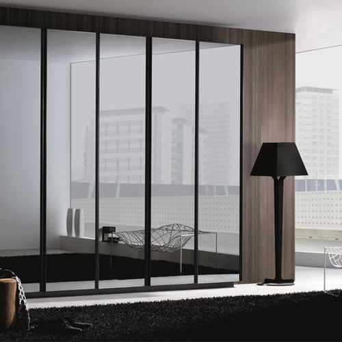 Современный шкаф для одежды - LEACH REFLEX - MUEBLES DOCA - из дерева / из стекла / из стали