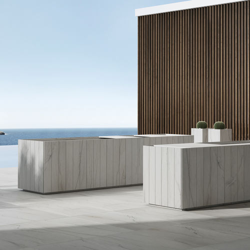 Кухня для наружного применения - LUXURY STONE  - MUEBLES DOCA - современная / из камня / островного типа