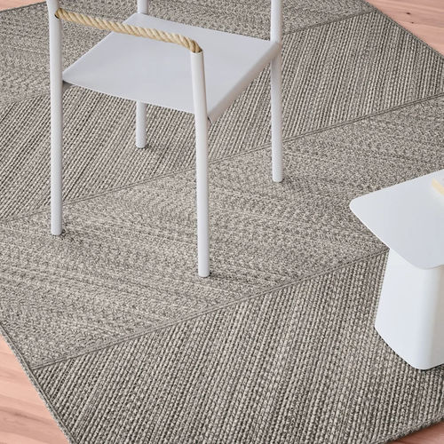 Современный ковер - CORDE CHEVRON  - KVADRAT - в полоску / из хлопка / из новозеландской шерсти