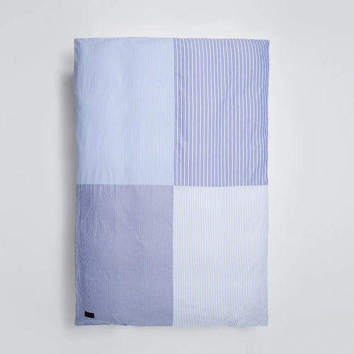 Чехол для теплого одеяла из хлопка - WALL STREET OXFORD PATCHWORK - KVADRAT - в полоску