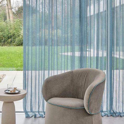 Ткань для штор - PLEATS - JAB ANSTOETZ FABRICS - однотонная / из полиэстера / декоративная