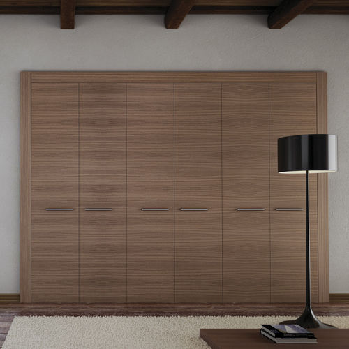 Современный шкаф для одежды - TRAVESSA - CARRE furniture - из дерева / с распашными дверями