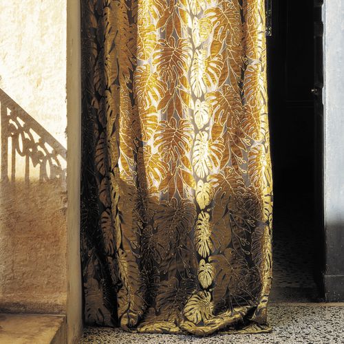 Ткань для штор - SELVA  - Fischbacher 1819 - природный мотив / из полиэстера / из вискозы