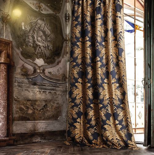 Ткань для штор - ANTIQUE - Fischbacher 1819 - в цветочек / дамасская / из полиэстера