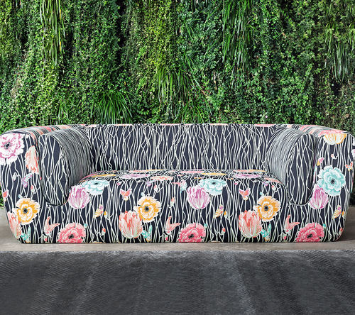Обивочная ткань - POPPIES NIGHT - MISSONI HOME - многоцветная / в цветочек / из хлопка